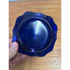 Kraft Cheese / Butter Dish By Imperial Glass - Cobalt Blue Dish With Clear Lid