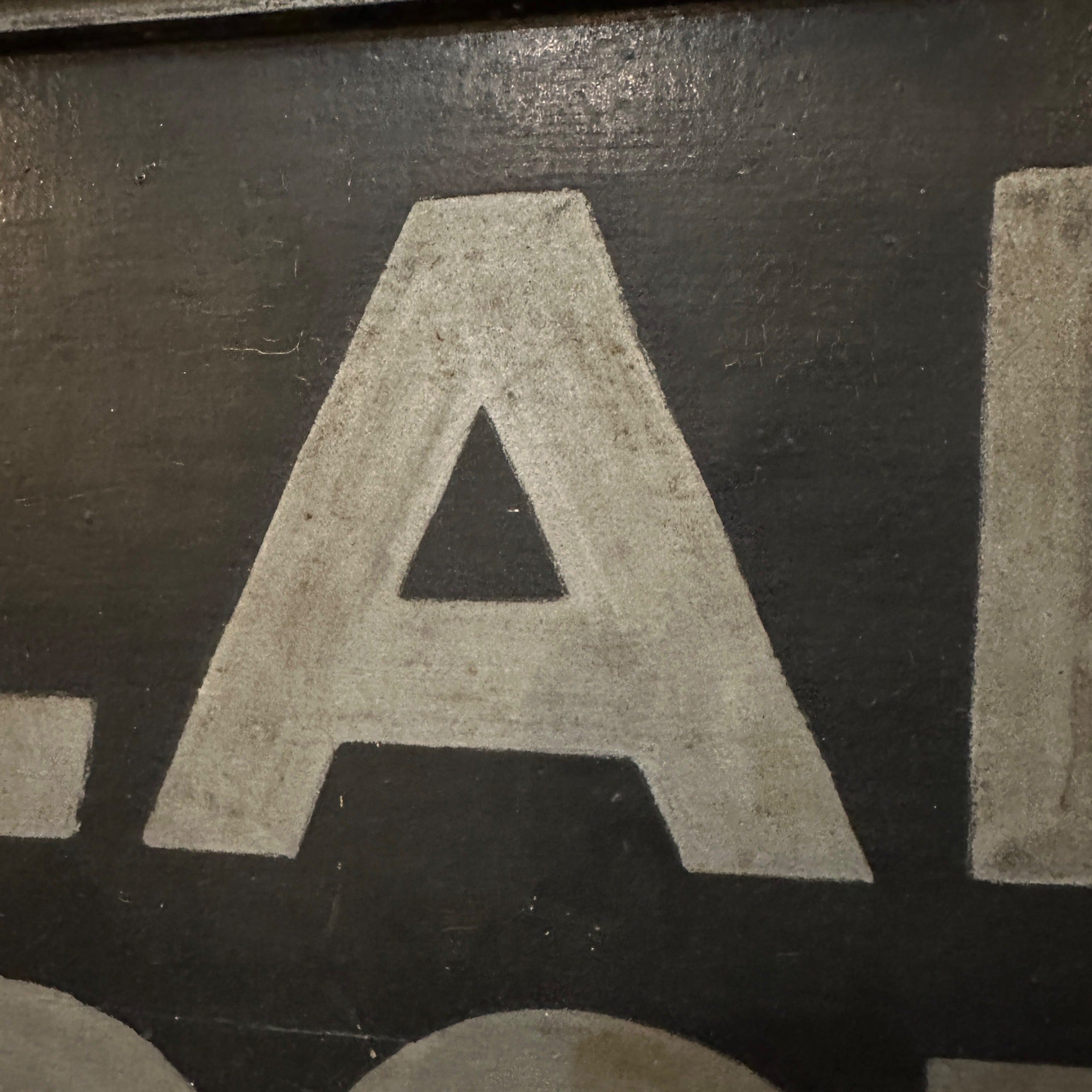 Original 5ft Lapeer Hospital Insane Asylum Wooden Trade Sign Primitive Medical