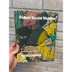 Vintage 1977 Exploring Wisconsin Follett Textbook Home School Social Studies