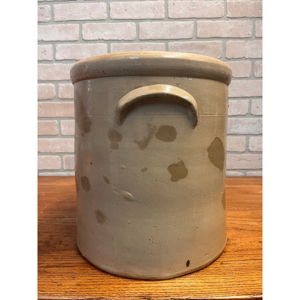 L.M. Pierron Milwaukee Stoneware 4 Gallon Crock Salt Glazed Cobalt Wisconsin