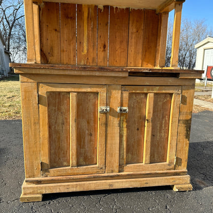 Antique Primitive Bakers Bread-Making Cabinet Cupboard