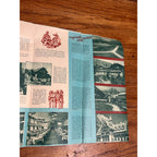 Vintage 1948 Glacier National Park Burlington Route RR Brochure Map Travel Fold-Out