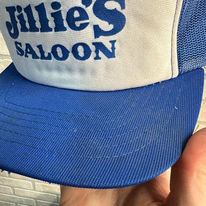 VINTAGE BLUE JILLIE'S SALOON REYNOLDSBURG OHIO RETRO SNAPBACK HAT BAR TAVERN