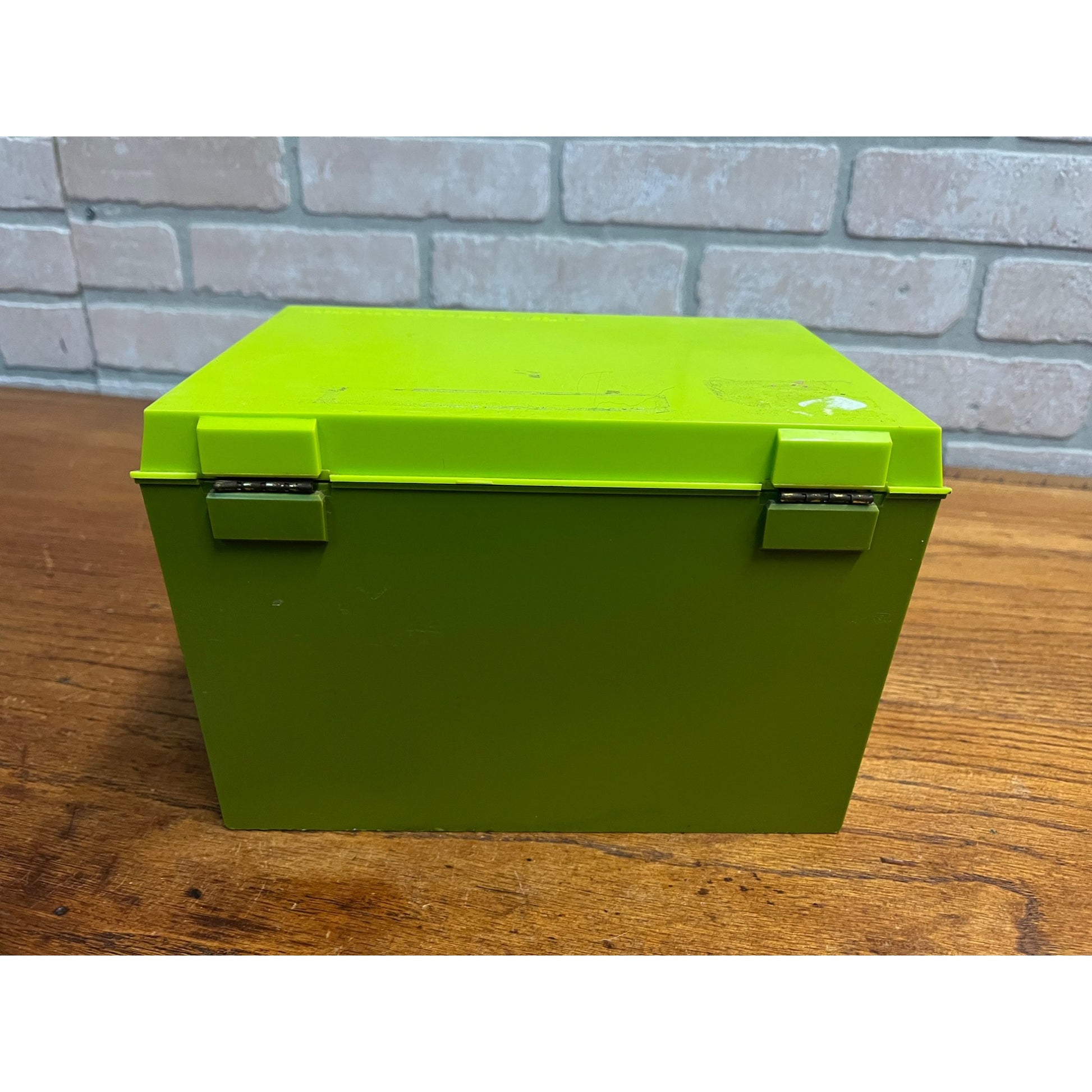 Vintage Betty Crocker Recipe Card Library Green Plastic Box w/ Cards MCM