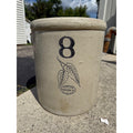 Antique Red Wing Union Stoneware 8 Gallon Birch Leaves Crock
