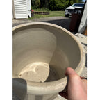 Antique Red Wing Union Stoneware 8 Gallon Birch Leaves Crock