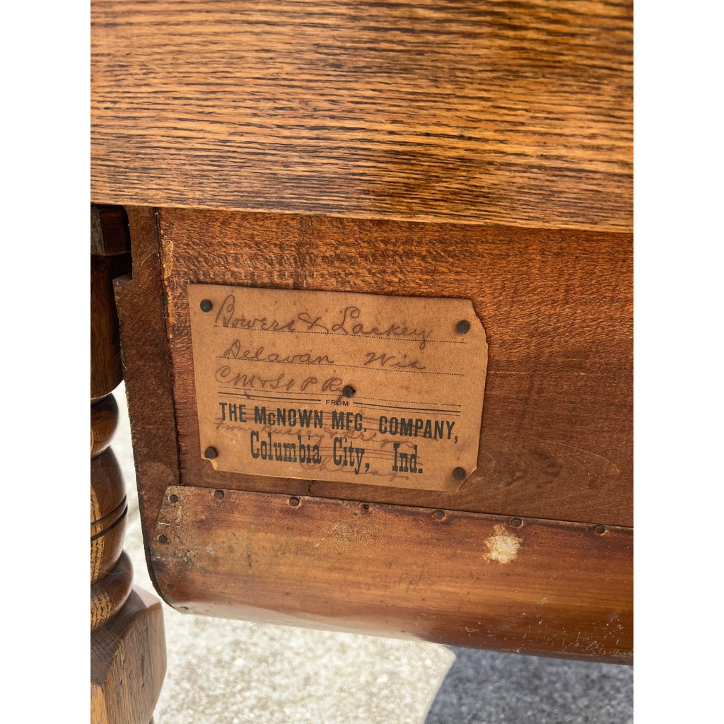 Antique Oak Kitchen Cabinet Hoosier Cabinet McNown Possum Belly Pantry Baker's Cupboard