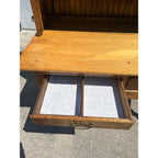 Antique Oak Kitchen Cabinet Hoosier Cabinet McNown Possum Belly Pantry Baker's Cupboard