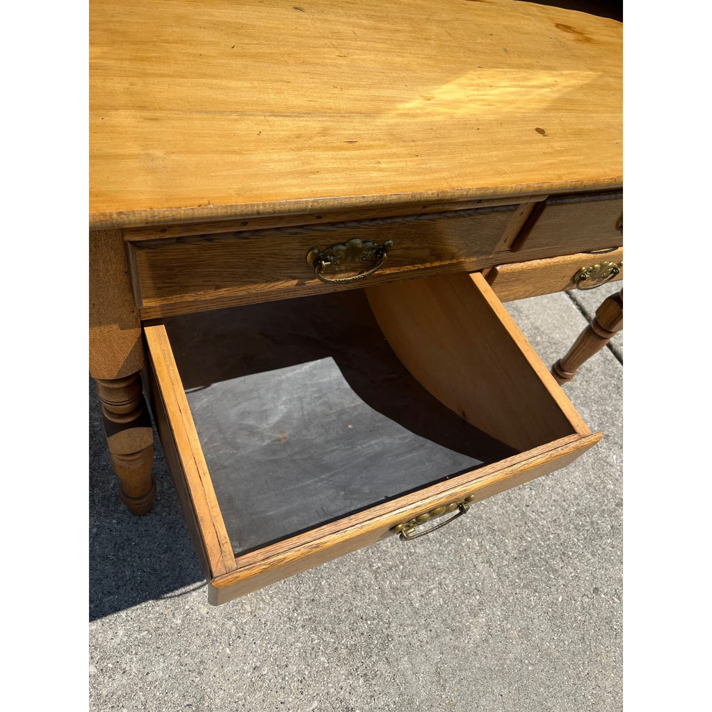 Antique Oak Kitchen Cabinet Hoosier Cabinet McNown Possum Belly Pantry Baker's Cupboard