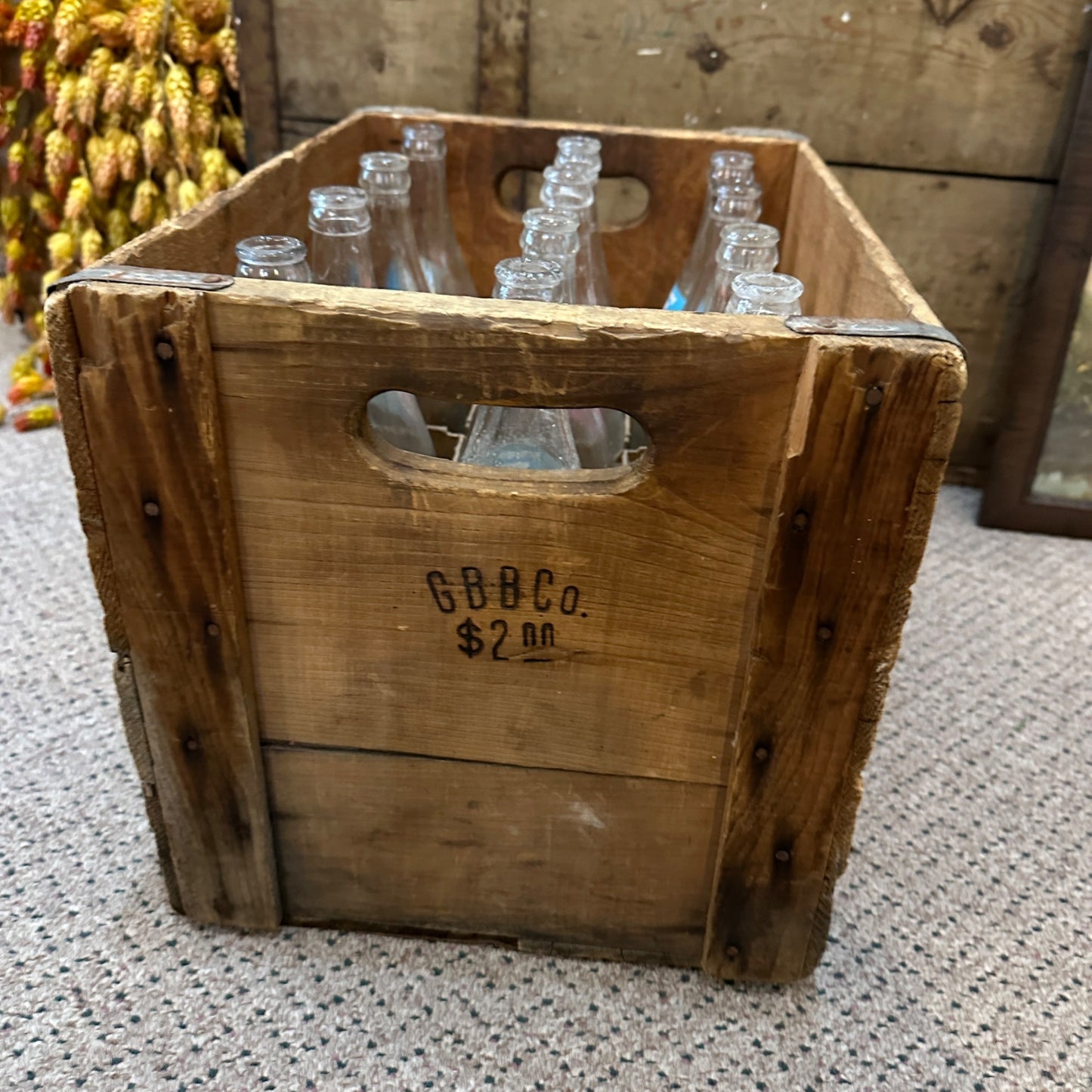 Vintage Green Bay Beverages Co Soda Crate Box Bottles FULL No No Cola Wisconsin