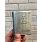 Vintage 1930s Monte Carlo Ciagrettes Embossed Aluminum Shell Case Pack Holder