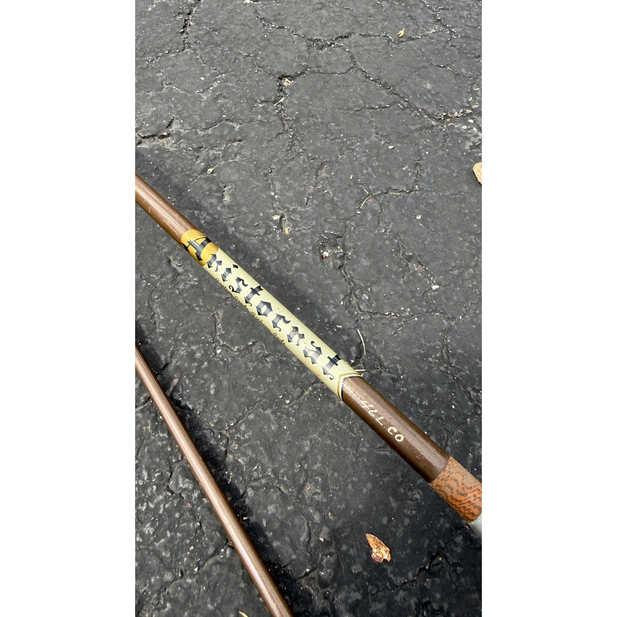 Vintage 46L Aristocrat 6ft 2 Piece Rod Fishing Pole