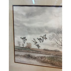 Jon Wilde Signed Original Watercolor "Mallards Comin In" Framed Art