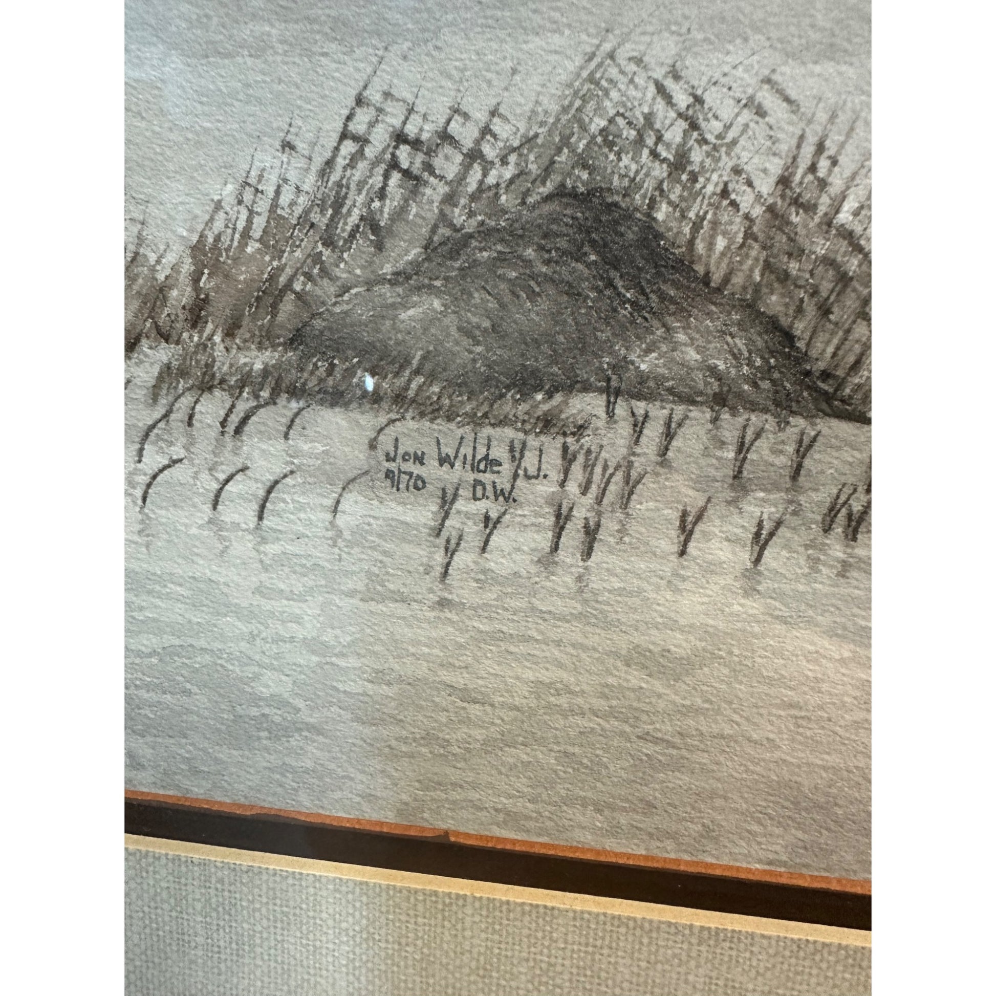 Jon Wilde Signed Original Watercolor "Mallards Comin In" Framed Art