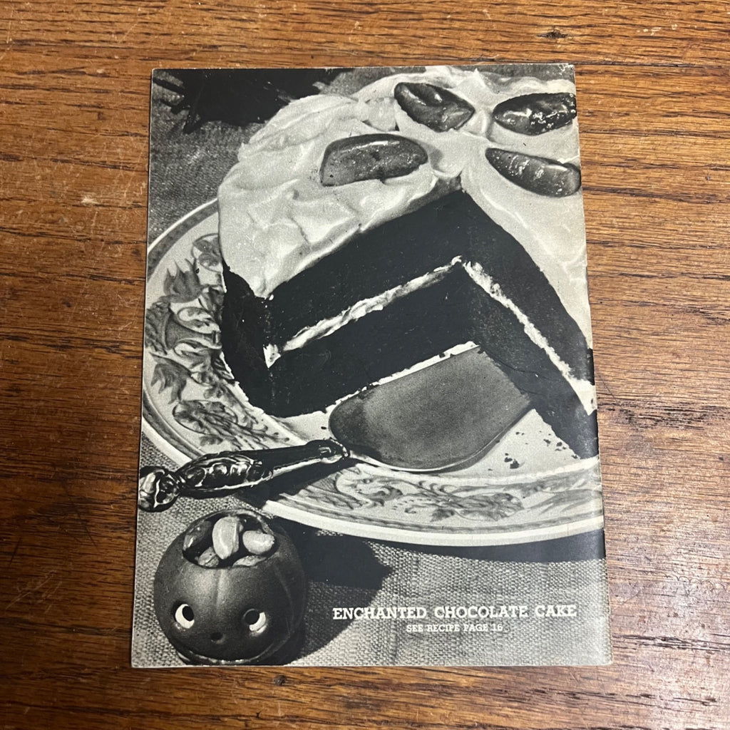 Antique 1938 Cook Book My Party Book Chocolate Recipes Halloween General Foods