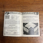 Antique 1938 Cook Book My Party Book Chocolate Recipes Halloween General Foods