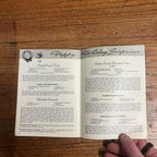 Antique 1938 Cook Book My Party Book Chocolate Recipes Halloween General Foods