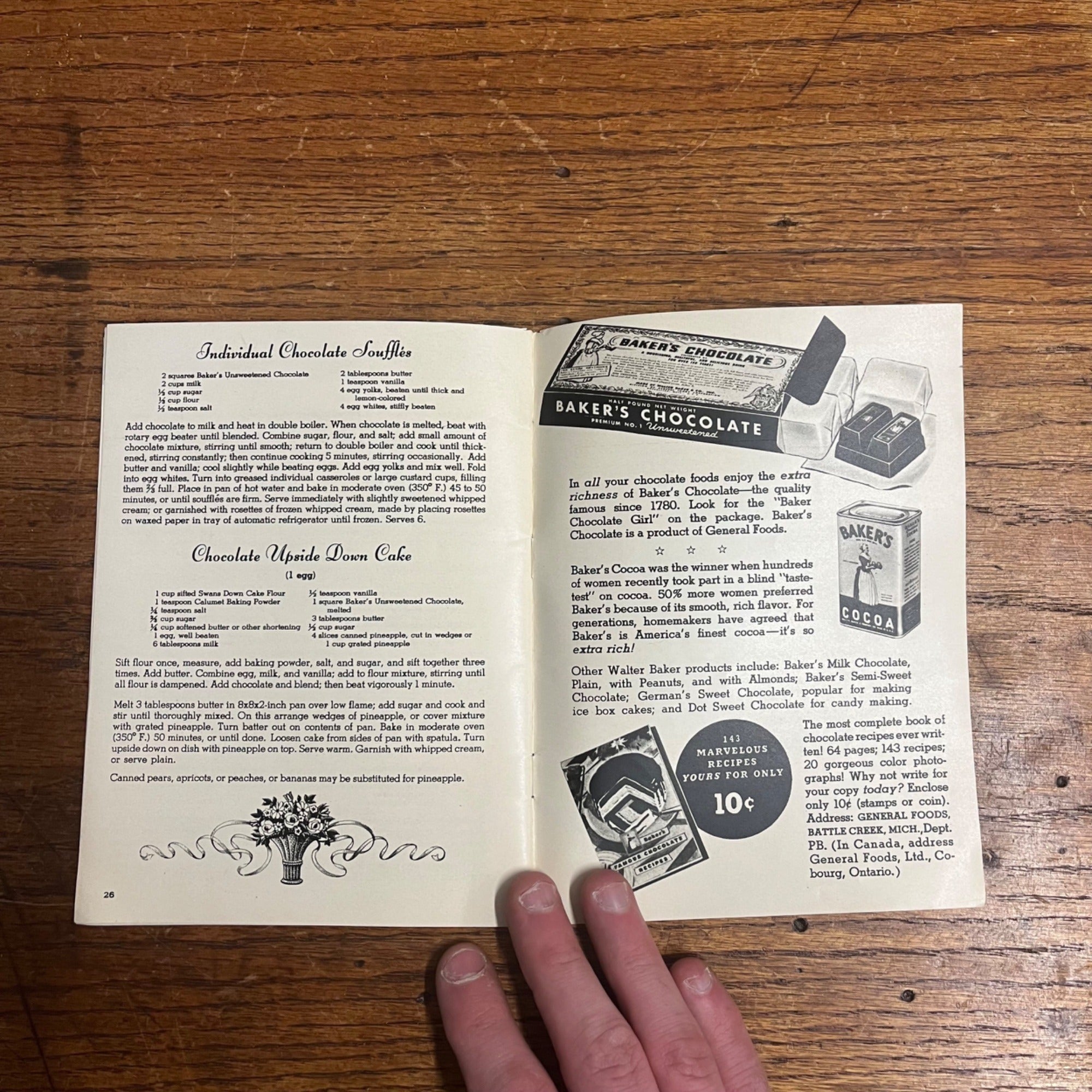 Antique 1938 Cook Book My Party Book Chocolate Recipes Halloween General Foods