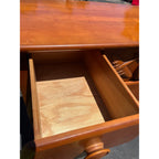 Vintage 1940s Maple Highboy Dresser Chest Of Drawers Relief WWII Bomber Plane Virginia House