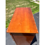 Vintage 1940s Maple Highboy Dresser Chest Of Drawers Relief WWII Bomber Plane Virginia House
