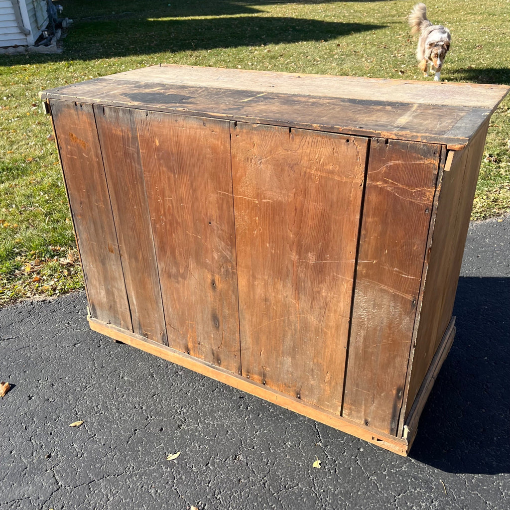 Antique Early Primitive Jelly Cabinet Cuboard Table