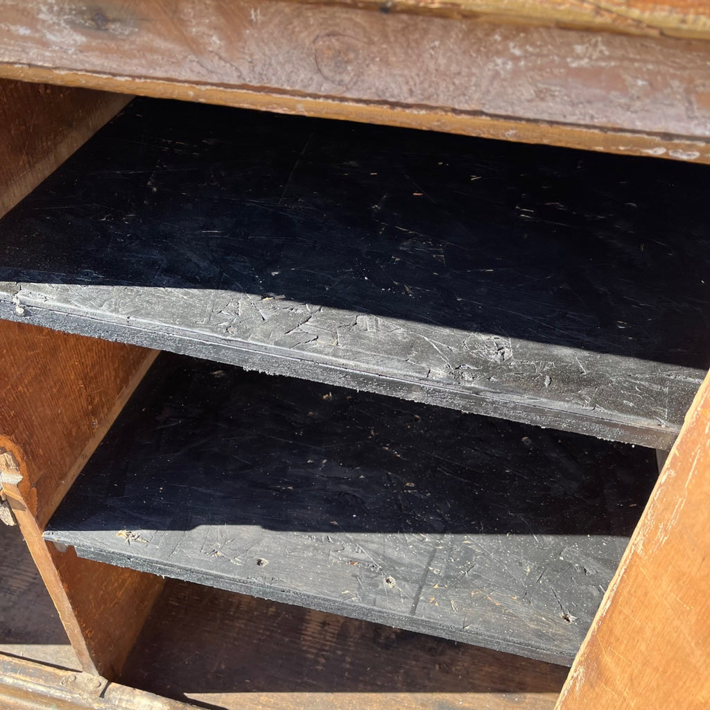 Antique Early Primitive Jelly Cabinet Cuboard Table