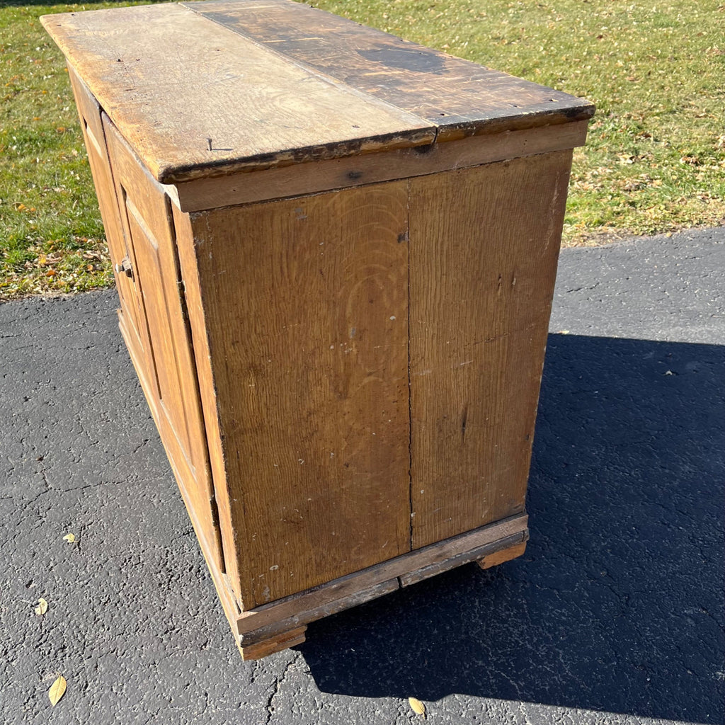 Antique Early Primitive Jelly Cabinet Cuboard Table