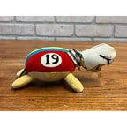 RARE Vintage Dakin Dream Pets Japan Racing Stripes Cap Turtle
