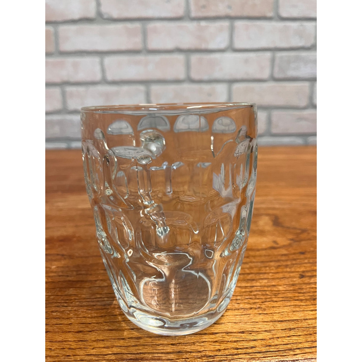 Vintage J. Leinenkugel Brewing Co. Hoppy Father's Day 2011 Thumbprint Handled Glass Drinking Stein Chippewa Falls, WI