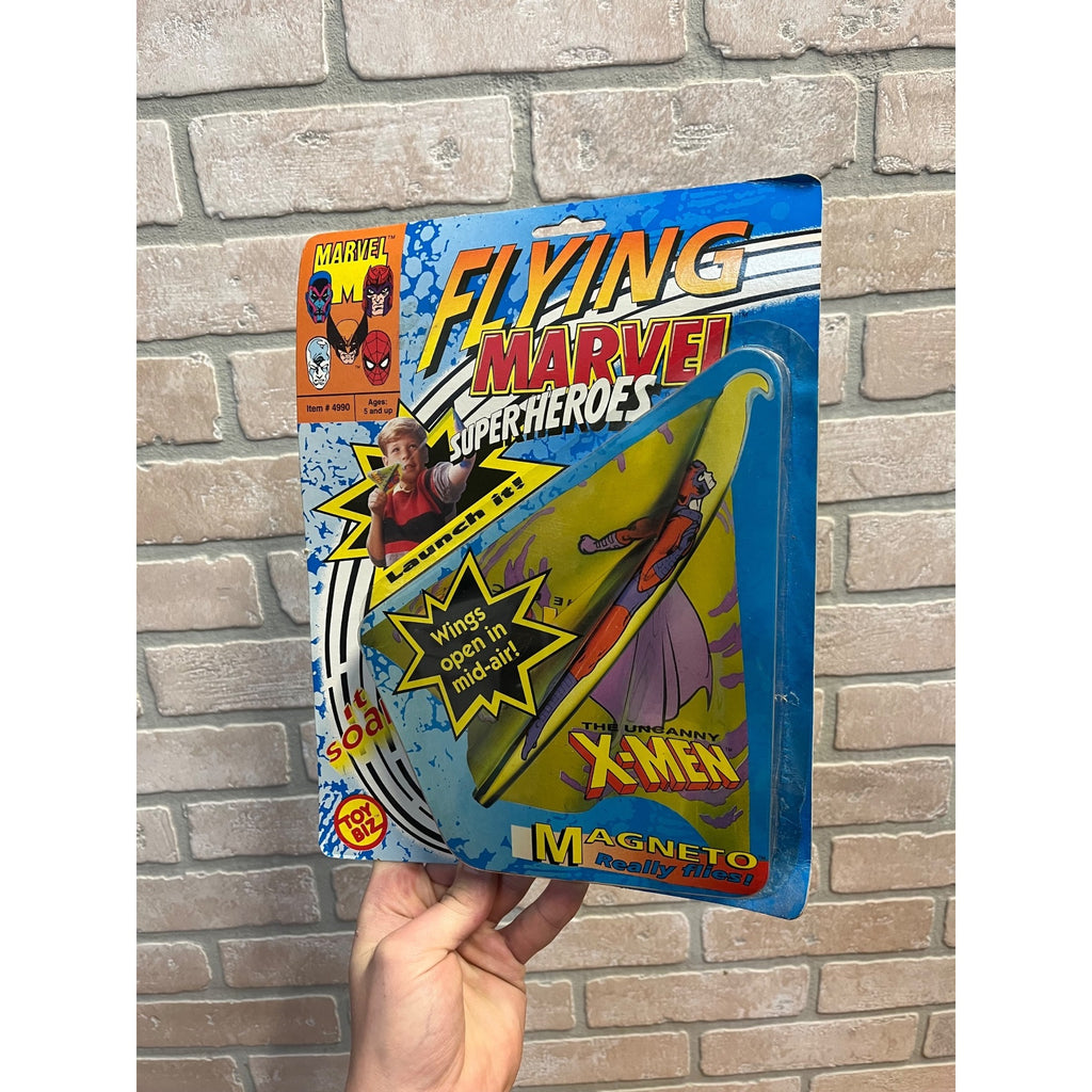 Vintage 1991 Toy Biz Marvel Flying Super Heroes Magneto NEW NIB