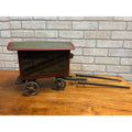 Antique 19th Century German Horse Drawn Wagon Toy Folk Art Hand Painted