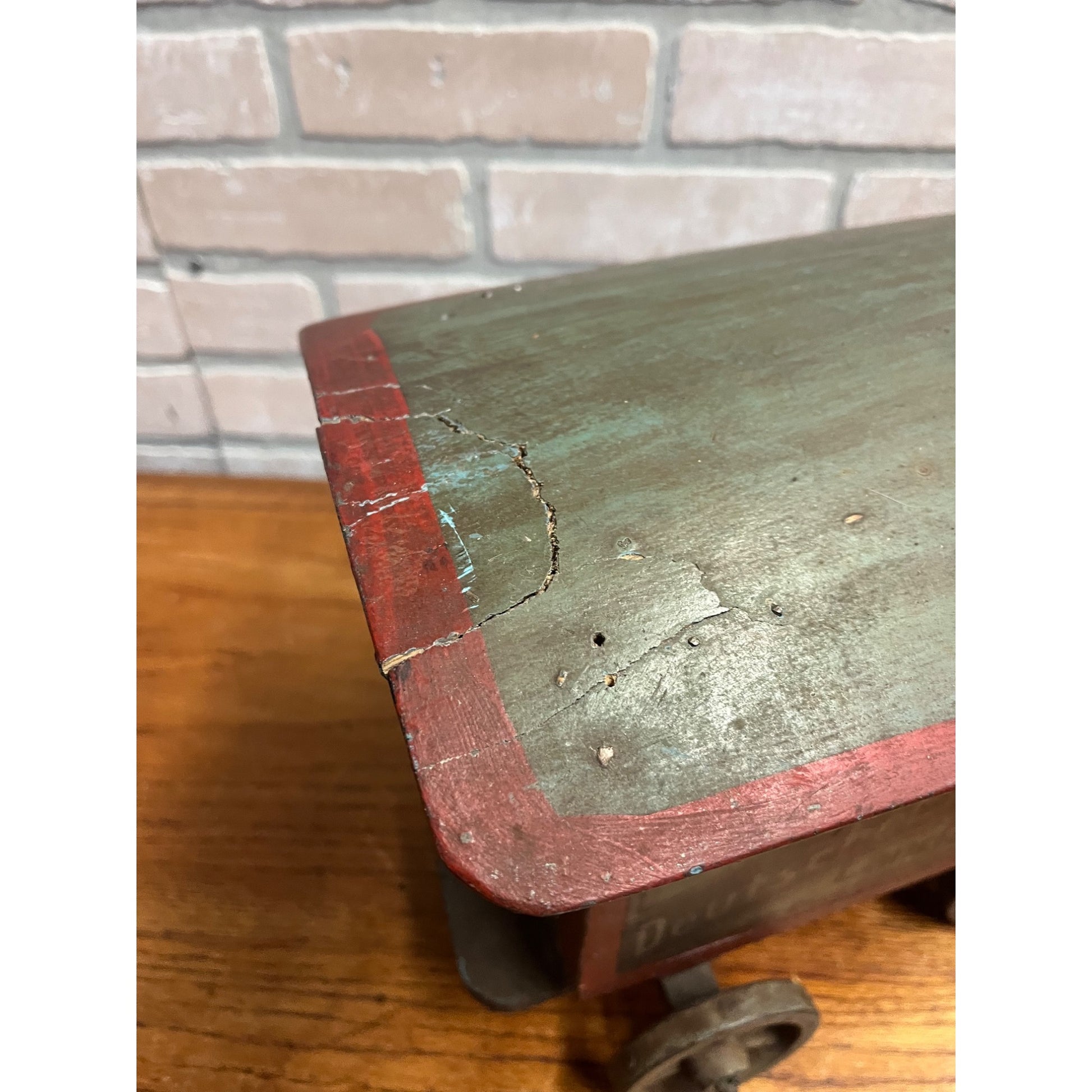 Antique 19th Century German Horse Drawn Wagon Toy Folk Art Hand Painted