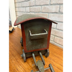 Antique 19th Century German Horse Drawn Wagon Toy Folk Art Hand Painted
