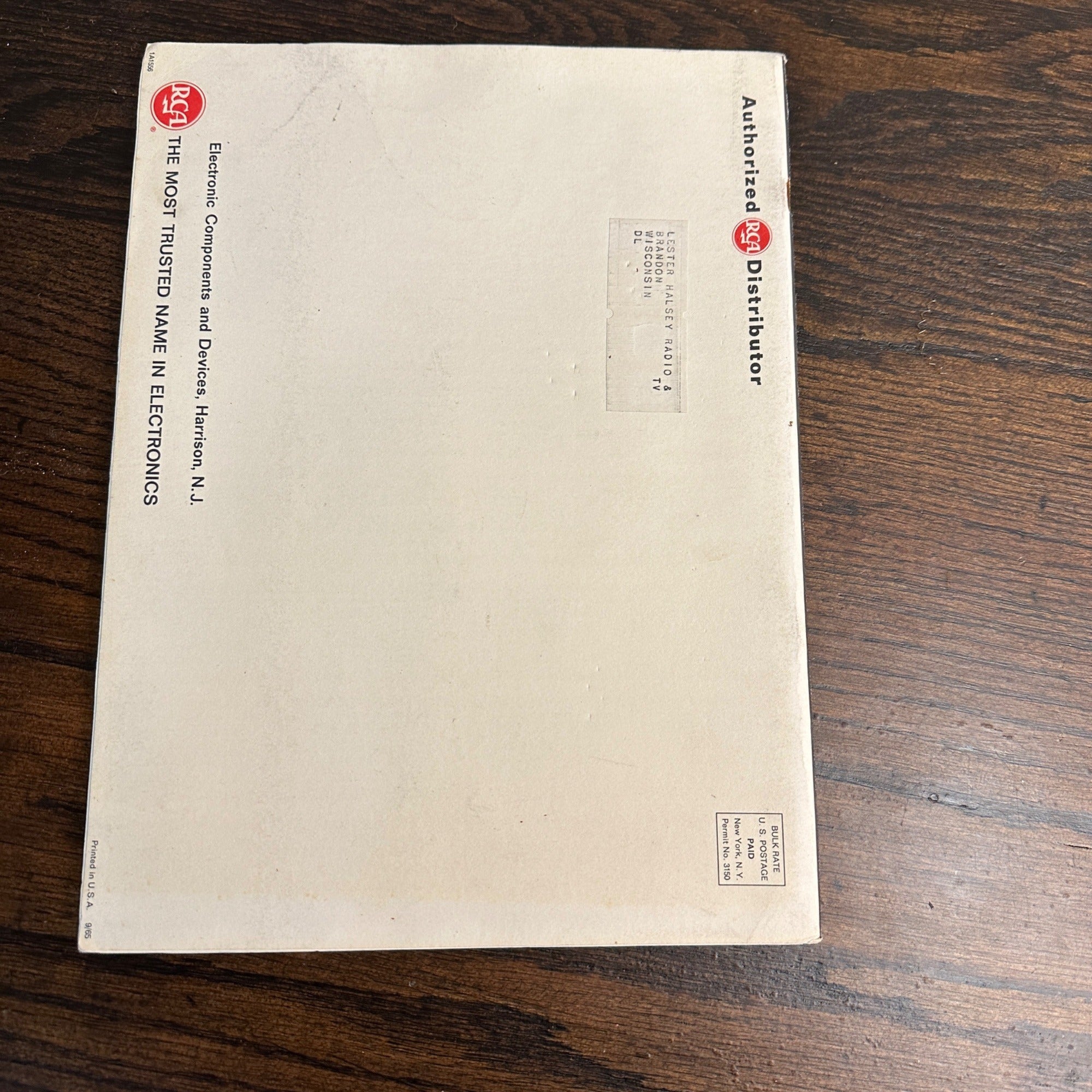 RARE Vintage 1950s RCA Victor Dealer's Distributor Firestone Premiums Catalog