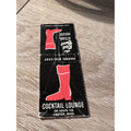 Vintage Red Boot Steak House Cocktai Lounge Canton Mass Advertising Matchbook