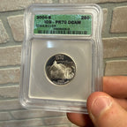 Certified ICG PR70 DCAM Silver Proof Quarter State  - Iowa 2004 S