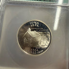 Certified ICG PR70 DCAM Silver Proof Quarter State  - Iowa 2004 S