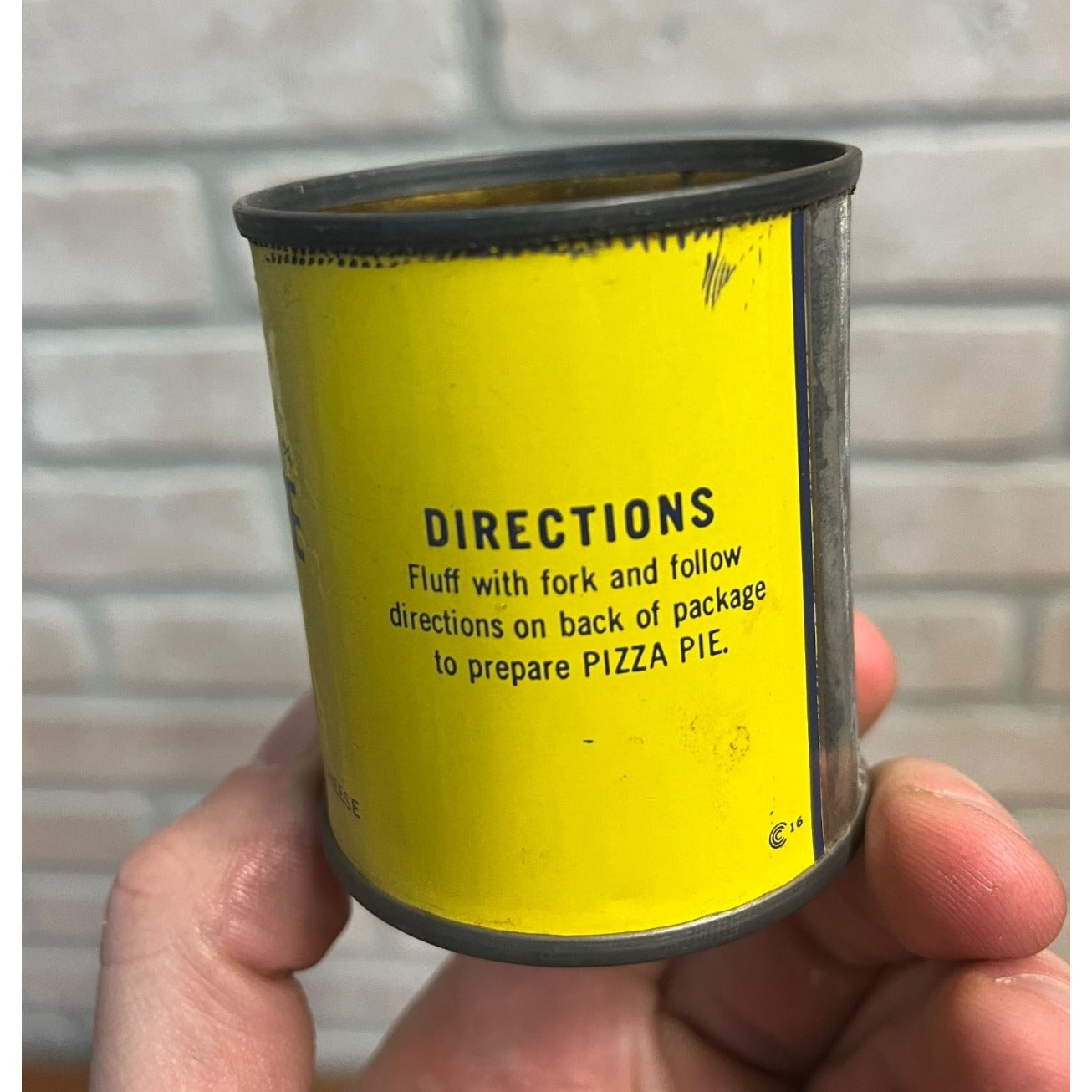 Vintage 1960s Chef Boyardee Grated Parmesan Cheese Can Italian Food Spaghetti