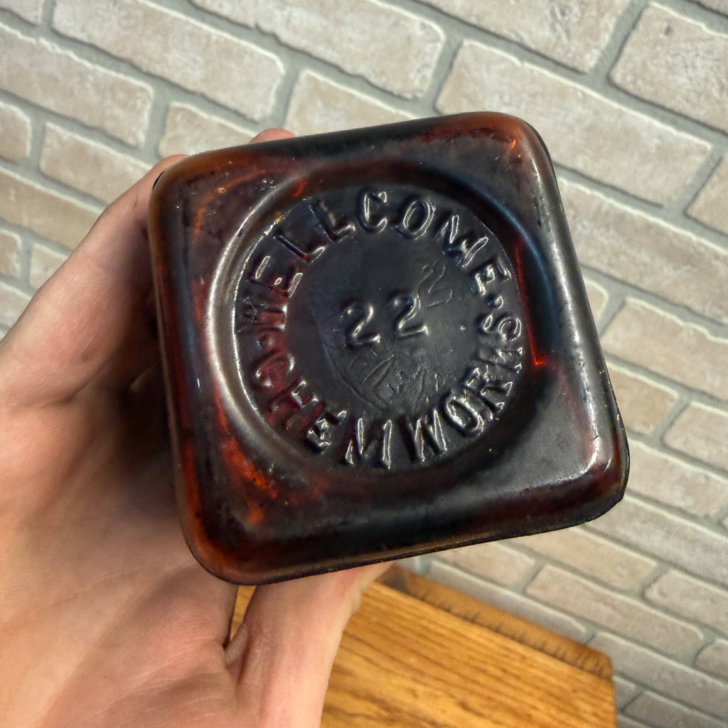 Antique Pharmacy Drug Store Bottle Gazzola Cloves Chicago Wellcome Chem Works