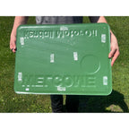 Vintage Kendall Motor Oil "Welcome" Embossed Sign Scioto Gas Service Station Garage