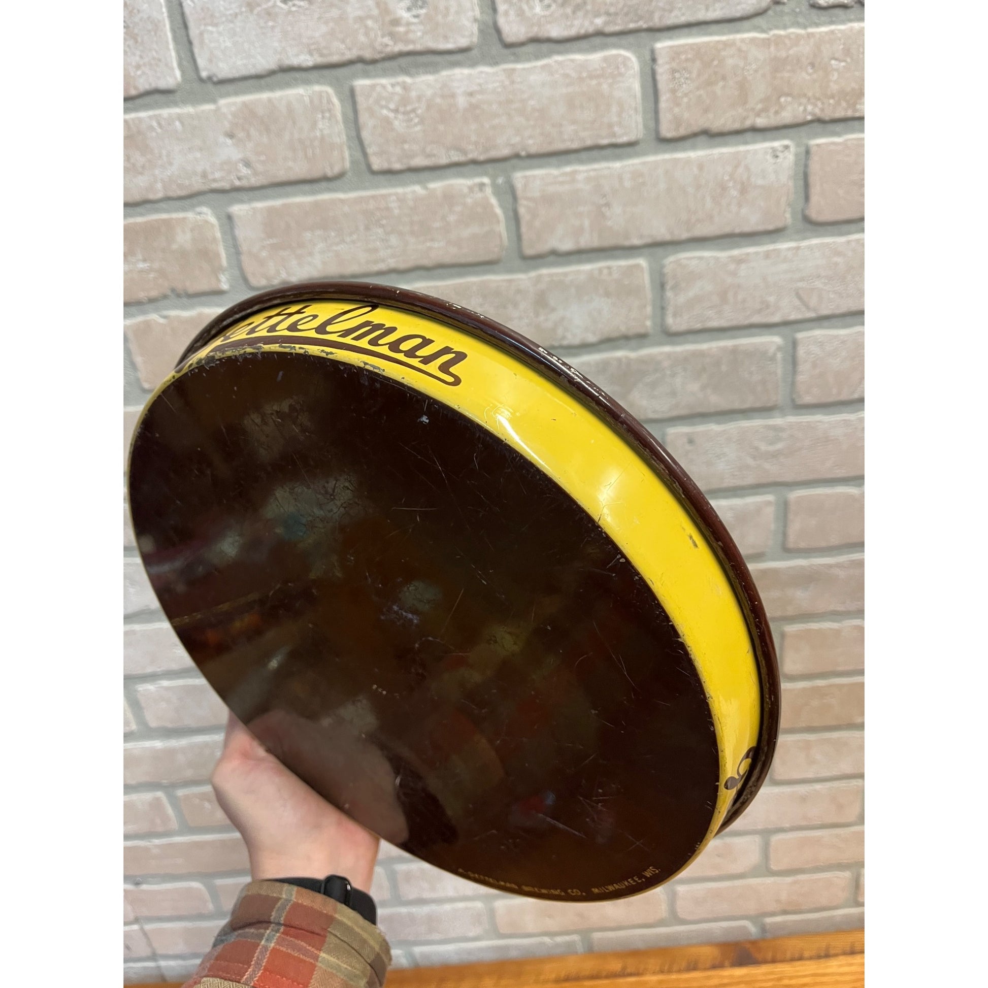 Vintage 1950s Gettelman Milwaukee Beer 12" Tray Advertising "Get...Get.."
