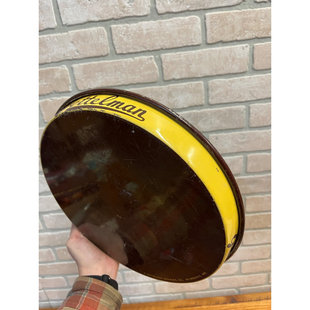 Vintage 1950s Gettelman Milwaukee Beer 12" Tray Advertising "Get...Get.."