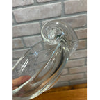 Steuben-Like Crystal Glass Bowl Snail Scroll Olive Dish Vintage 1940s Ashtray