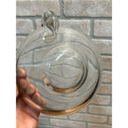 Steuben-Like Crystal Glass Bowl Snail Scroll Olive Dish Vintage 1940s Ashtray