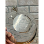 Steuben-Like Crystal Glass Bowl Snail Scroll Olive Dish Vintage 1940s Ashtray