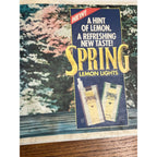 Vintage Spring Lemon Lights Cigarettes Advertising Countertop Place Mat