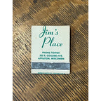 Vintage Unstruck Matchbook Advertising Jim Mullins - Jim's Place - Appleton, Wis