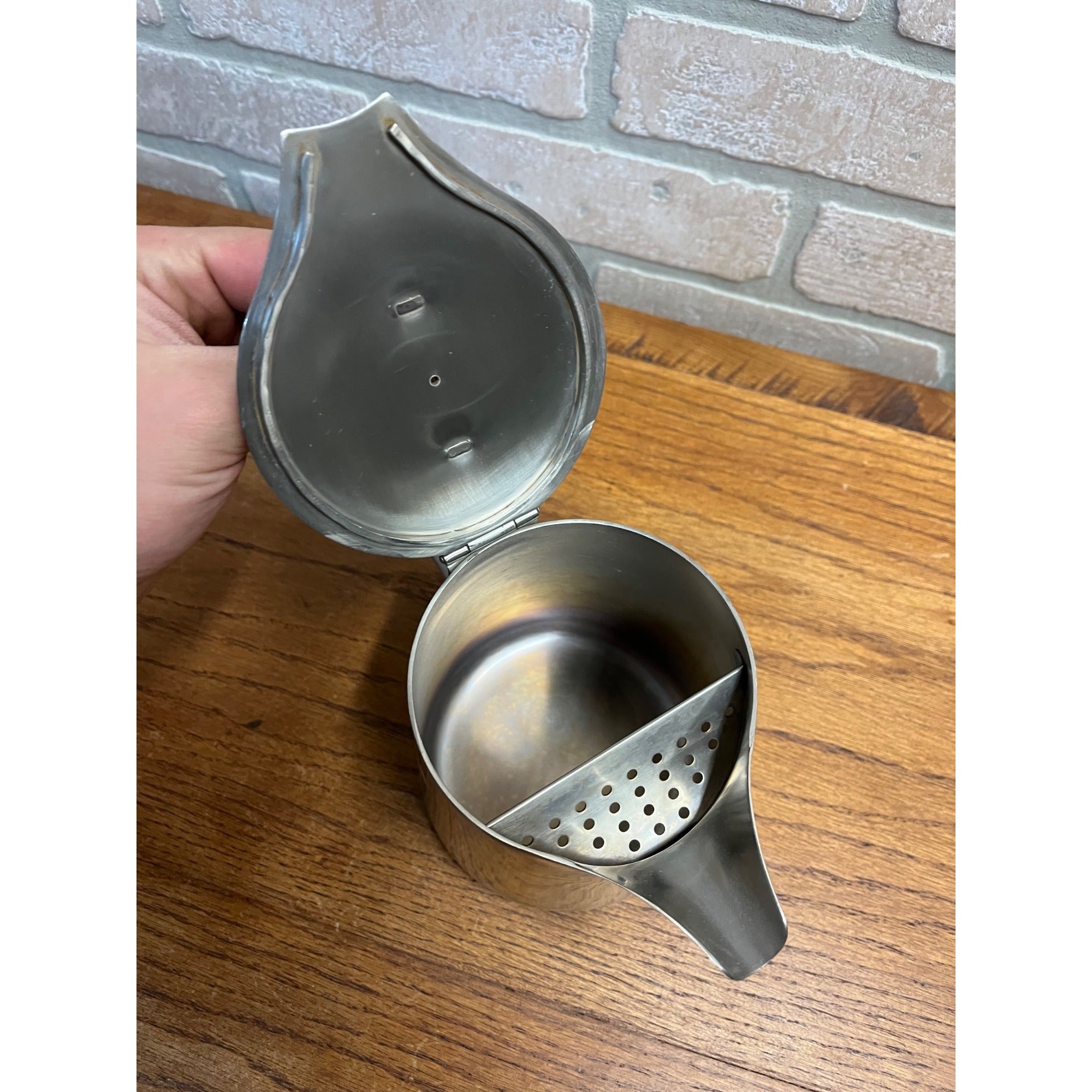 Vintage 1960s Robert Welch Old Hall Oriana MCM Stainless Steel 3pc Coffee Set