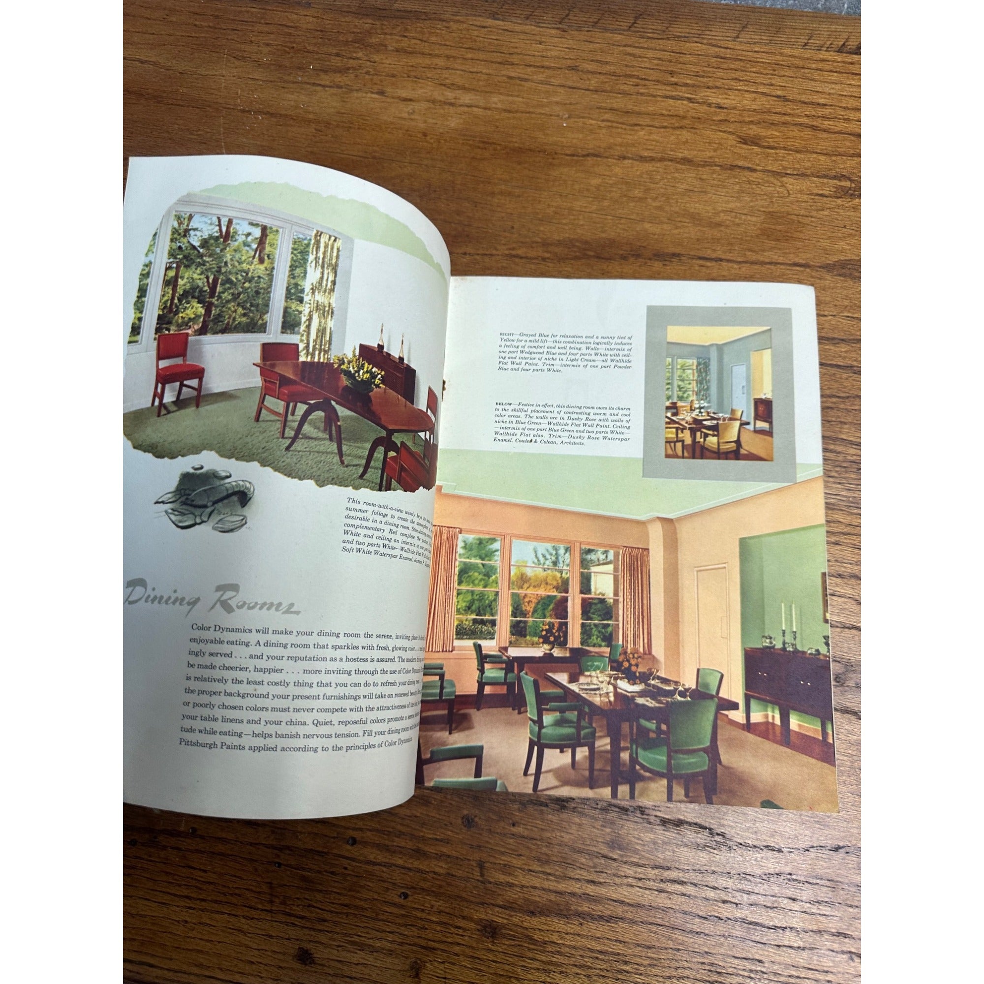 Vintage Pittsburgh Color Dynamics for your home Order Catalog 40s Paint