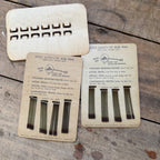 Vintage NOS SOLO Bob Pins Rubber Tip Plastic Hair Pins Display Cards Lot of 3